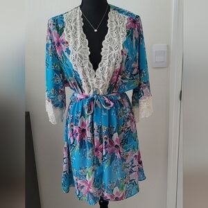 Cinema Etoile floral / lace robe